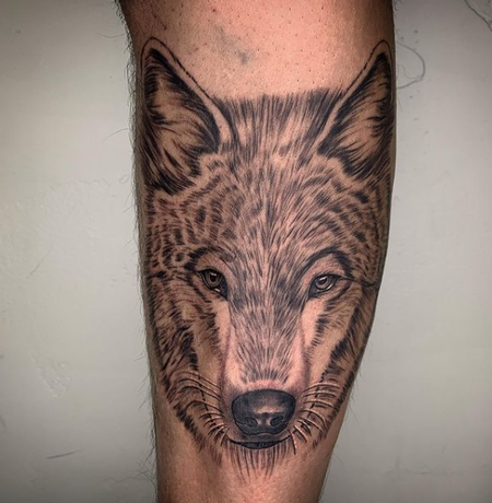 Tattoos - Dayton Smith Wolf - 142903